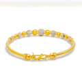 22k-gold-Interlinked Orb Bangle Bracelet  