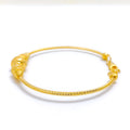 22k-gold-Engraved Timeless Bangle Bracelet  