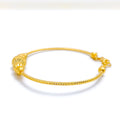 22k-gold-Glossy Timeless Bangle Bracelet 