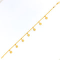 Hanging Sun Charm 22k Gold Bracelet