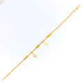 Reflective Hanging Charm 22k Gold Bracelet