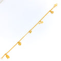 Exclusive Wired Charm 22k Gold Bracelet