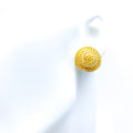 22k-gold-Tasteful Classic Floral Earrings 