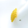 22k-gold-Tasteful Classic Floral Earrings 