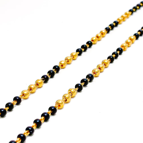 22k-gold-Ornate Alternating Baby Bracelet 