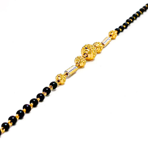 22k-gold-Unique Textured Orb Baby Bracelet 