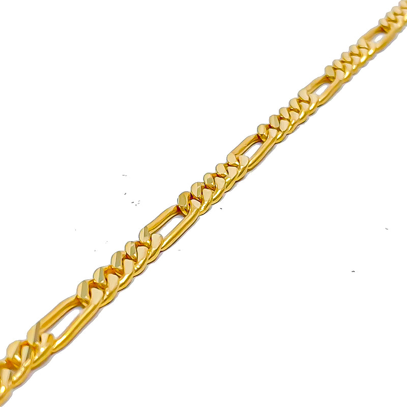 22k-gold-Intricate Linked Chain Baby Bracelet 
