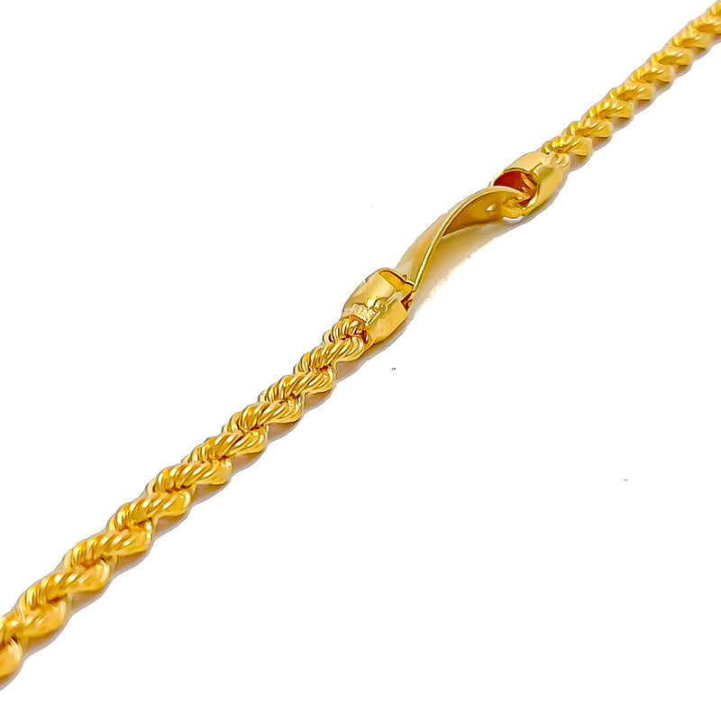 22k-gold-Tasteful Name Plate Baby Bracelet 
