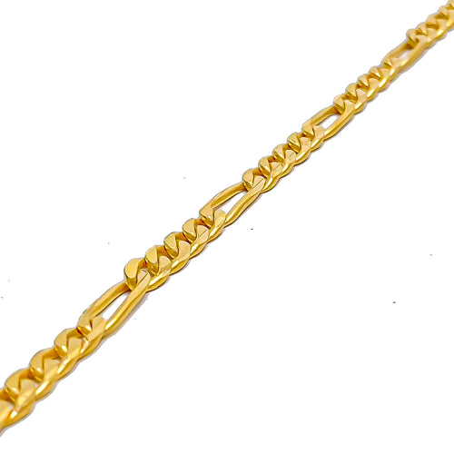 22k-gold-Stylish Linked Baby Bracelet 