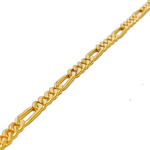 22k-gold-Flowy Interlinked Baby Bracelet
