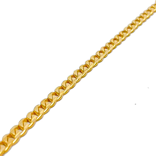 22k-gold-Magnificent Chain Baby Bracelet 