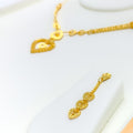 22k-gold-radiant-heart-drop-necklace-set