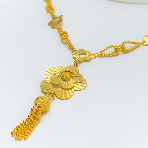 22k-gold-sparkling-daisy-drop-necklace-set