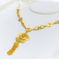 22k-gold-sparkling-daisy-drop-necklace-set