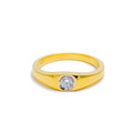 18k-gold-Graceful Classy Diamond Ring 