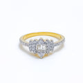 18k-gold-Shimmering Marquise Diamond Ring 