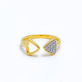 18k-gold-Posh Geometric Diamond Ring 