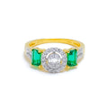 18k-gold-Sophisticated Dressy Diamond Ring