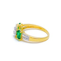 18k-gold-Sophisticated Dressy Diamond Ring