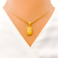 22k-gold-Dapper Light Pendant Set 