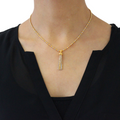 Two-Tone Hanging Necklace Set