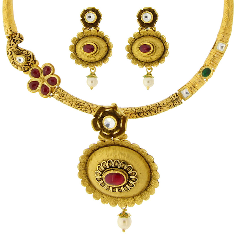 Kundan Hansil Necklace Set