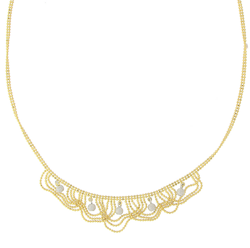 2-Tone Gold Necklace Set
