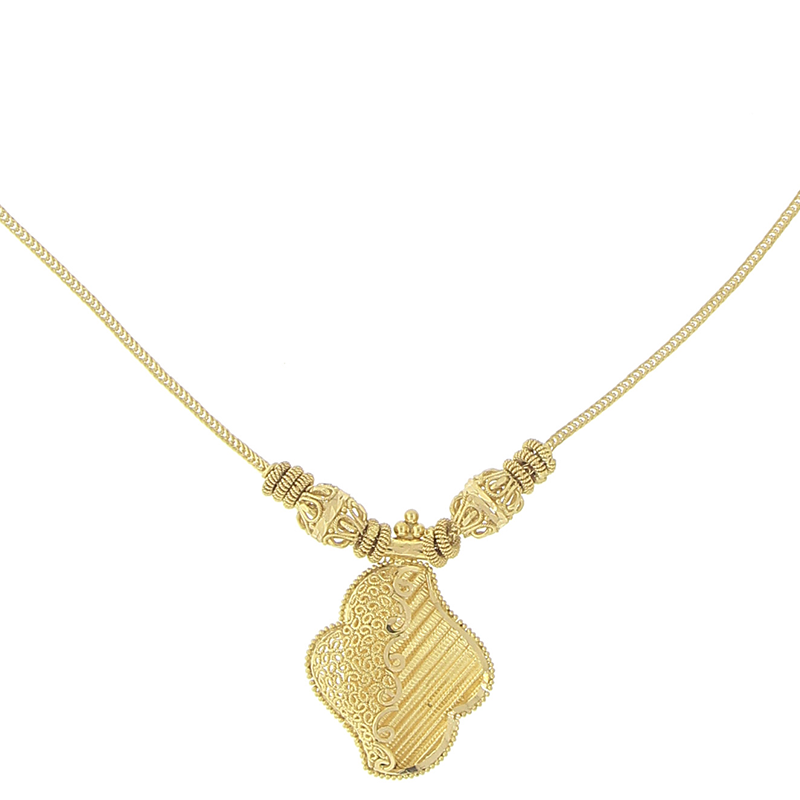 Plain gold 2025 necklace sets