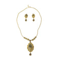 3 PIECE OXIDIZED KUNDAN NECKLACE SET