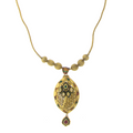 3 PIECE OXIDIZED KUNDAN NECKLACE SET