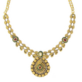 3 PIECE OXIDIZED KUNDAN NECKLACE SET