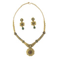 3 Piece Oxidized Kundan Necklace Set