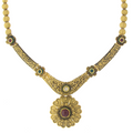3 Piece Oxidized Kundan Necklace Set