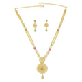 3 PIECE LONG GOLD NECKLACE SET