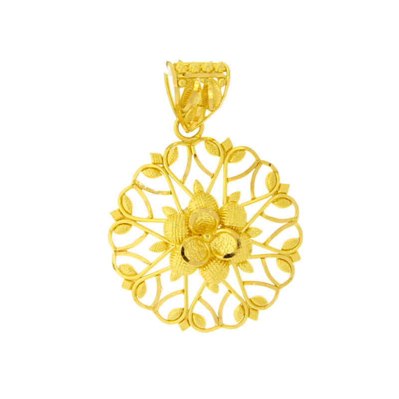 22K Flower Pendant