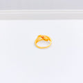 Stylish Three Row CZ Ring