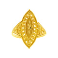 Oval-shaped Gold Ring