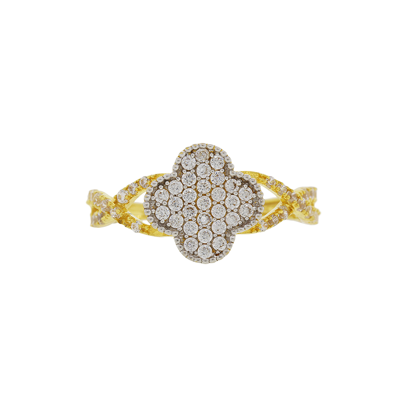 Intertwined CZ Ring