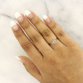 Modern White Gold Diamond Ring