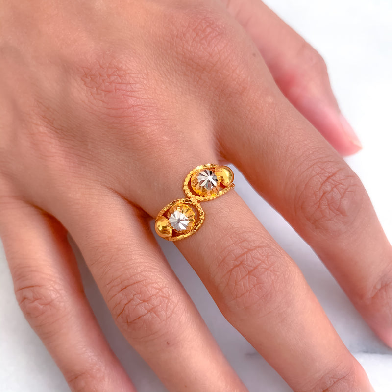 Shiney Two-tone Ring