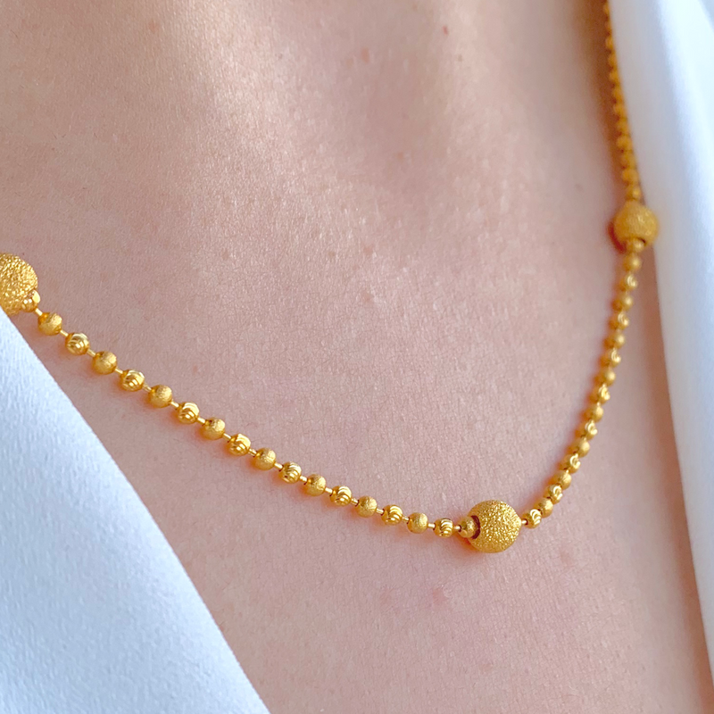 Simple Matte Gold Bead Chain