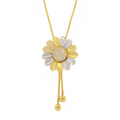 Two-Tone Floral Necklace