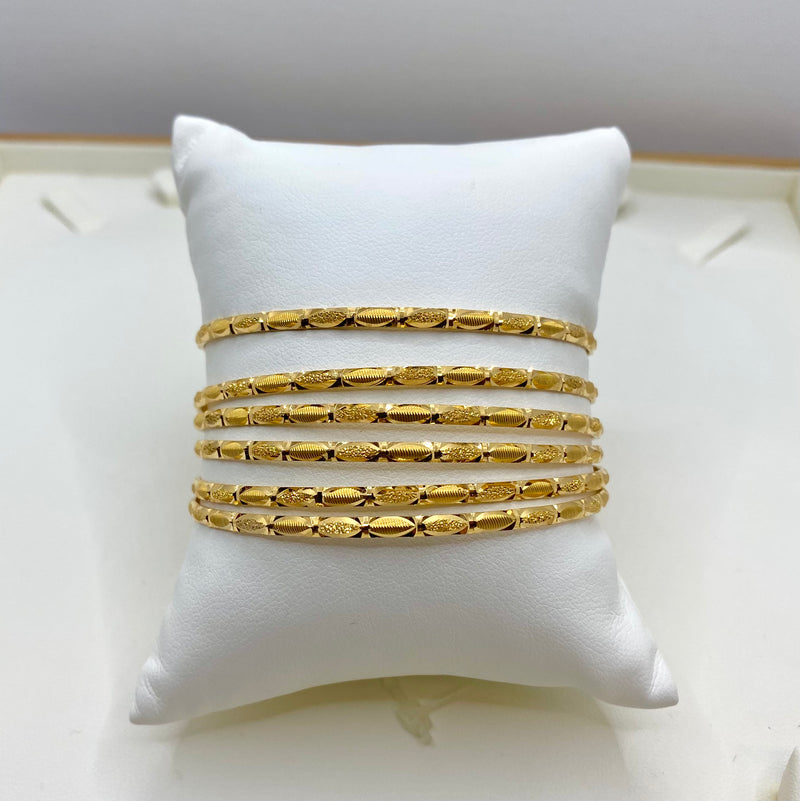 Fancy Set Of 6 Bangles