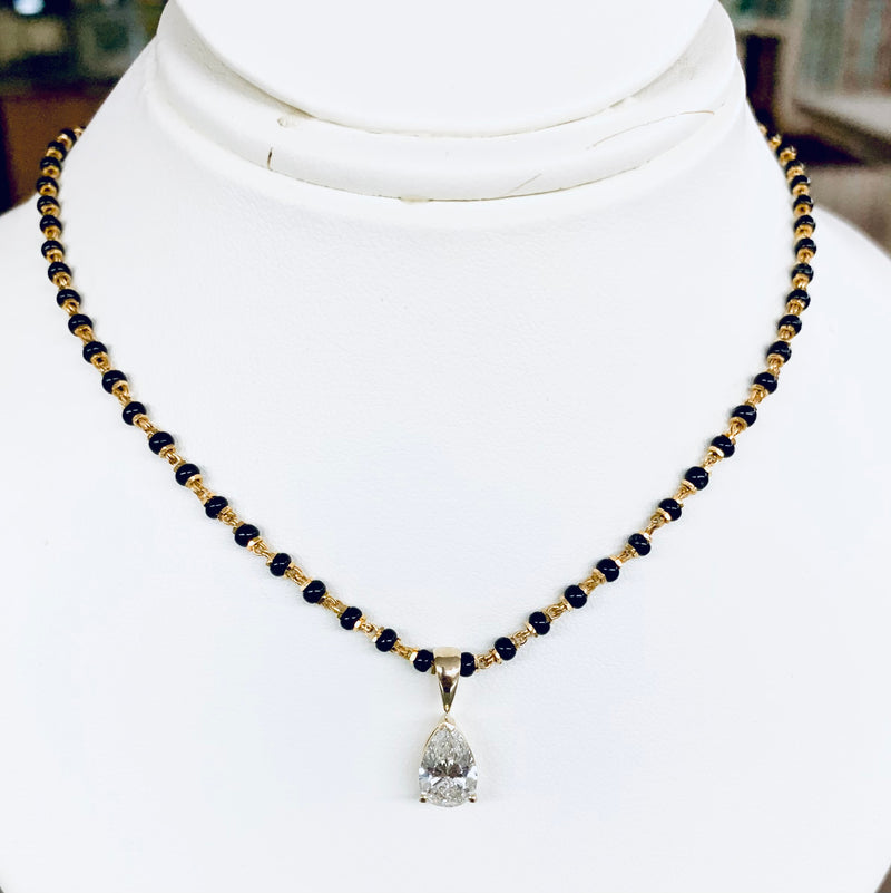 Custom diamond mangal sutra