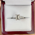 Custom - Emerald Cut Diamond Ring