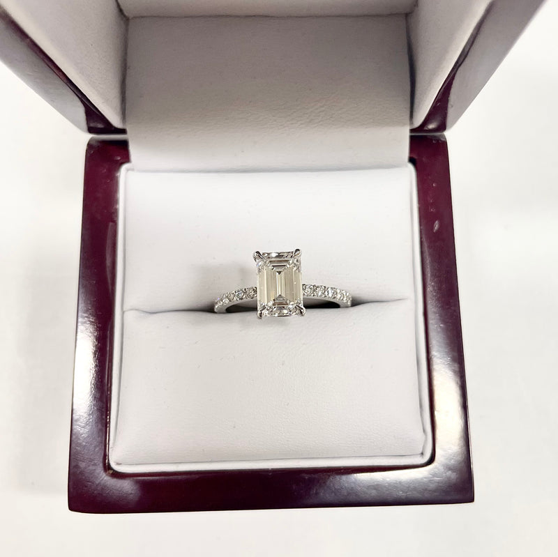Custom - Emerald Cut Diamond Ring