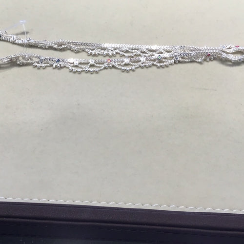 silver anklet