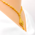 22k-gold-Exclusive Beaded Flower Necklace Set 