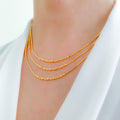 Three Chain Layered Necklace Set