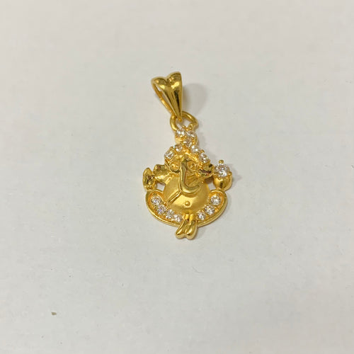 CZ Ganesha Pendant